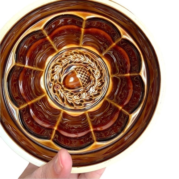 WILLIAMS Sonoma jelly mold, ceramic, Fall motif, excellent condition, no flaws - Picture 5 of 5